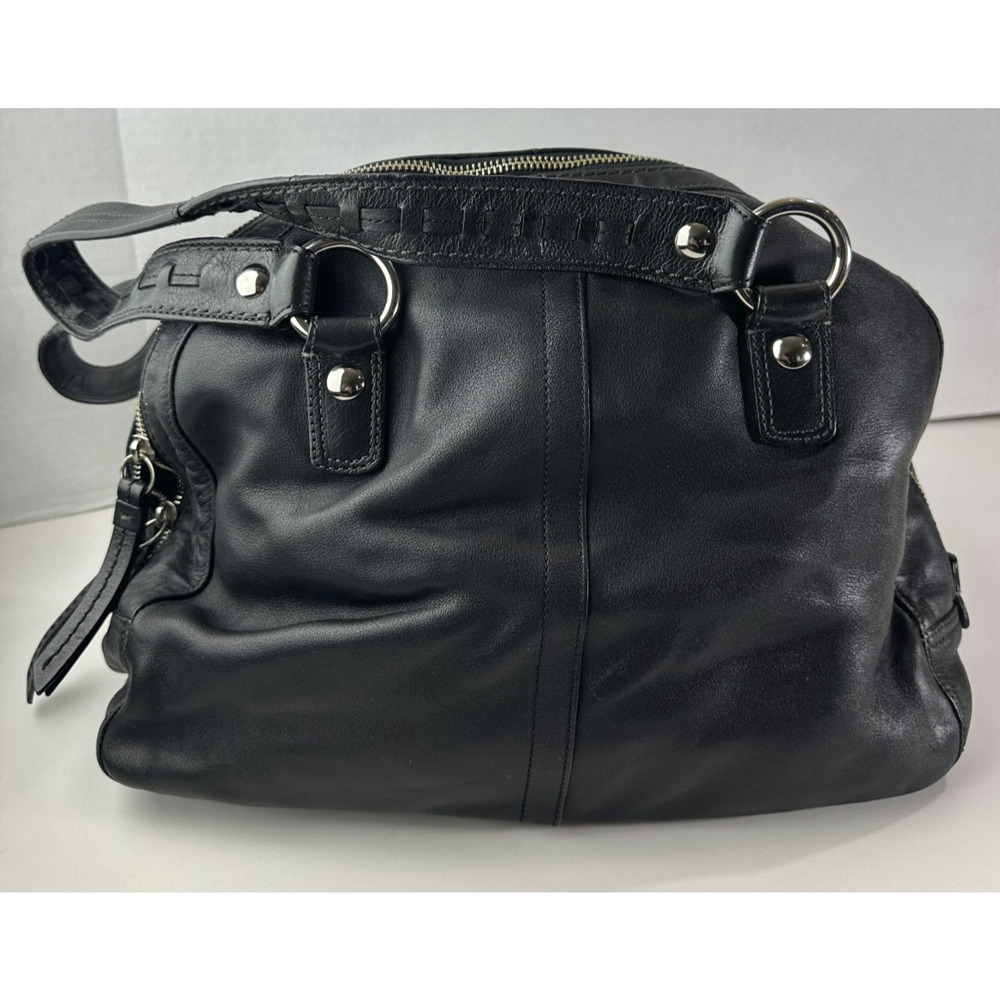 Coach Soho Courtney Buckle Domed Leather Shoulder Bag Flap Fold Over Satchel - Picture 13 of 16